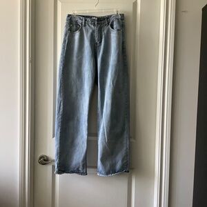 Vintage straight legs high rise jeans